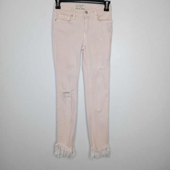 Free People blush jeans size 24 - Picture 1 of 10